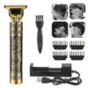 Rechargeable Vintage T9 Trimmer Metal Body - Golden Color