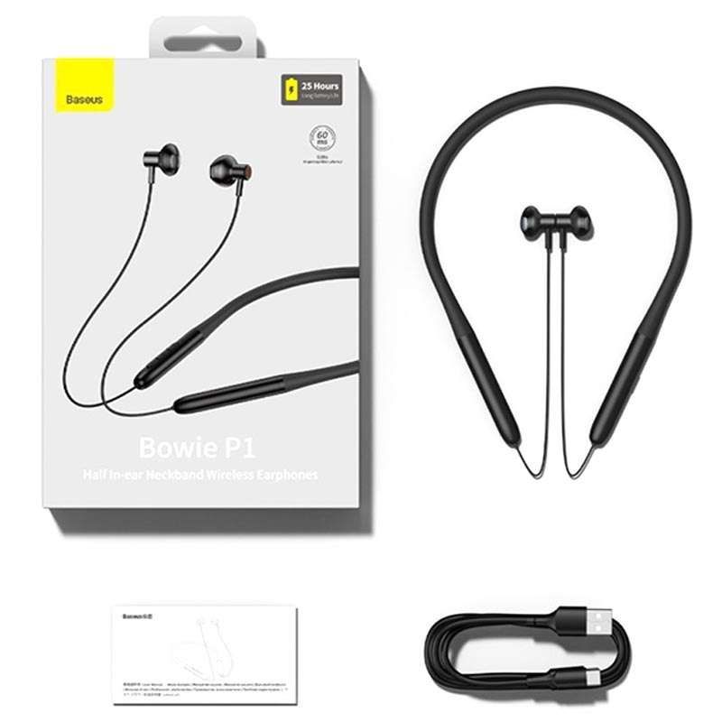 Baseus Bowie P1 Half In Ear Neckband Wireless Earphones Online